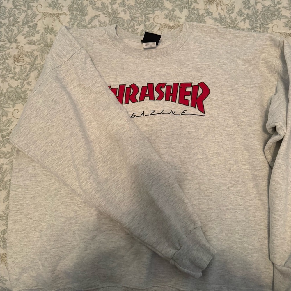 Thrasher Light Gray Tee - Picture 3 of 5